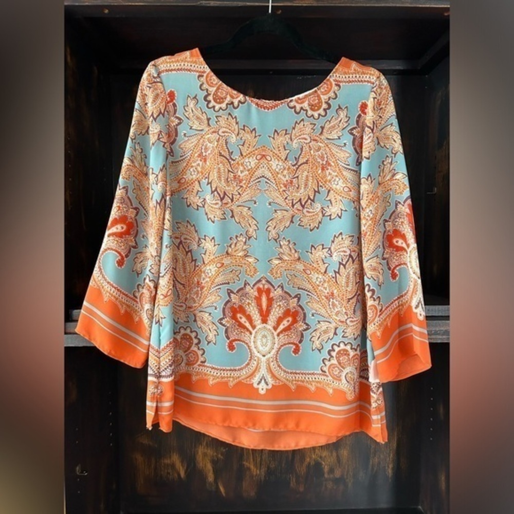 Rose & Olive Women’s Paisley Blouse | Women’s Small